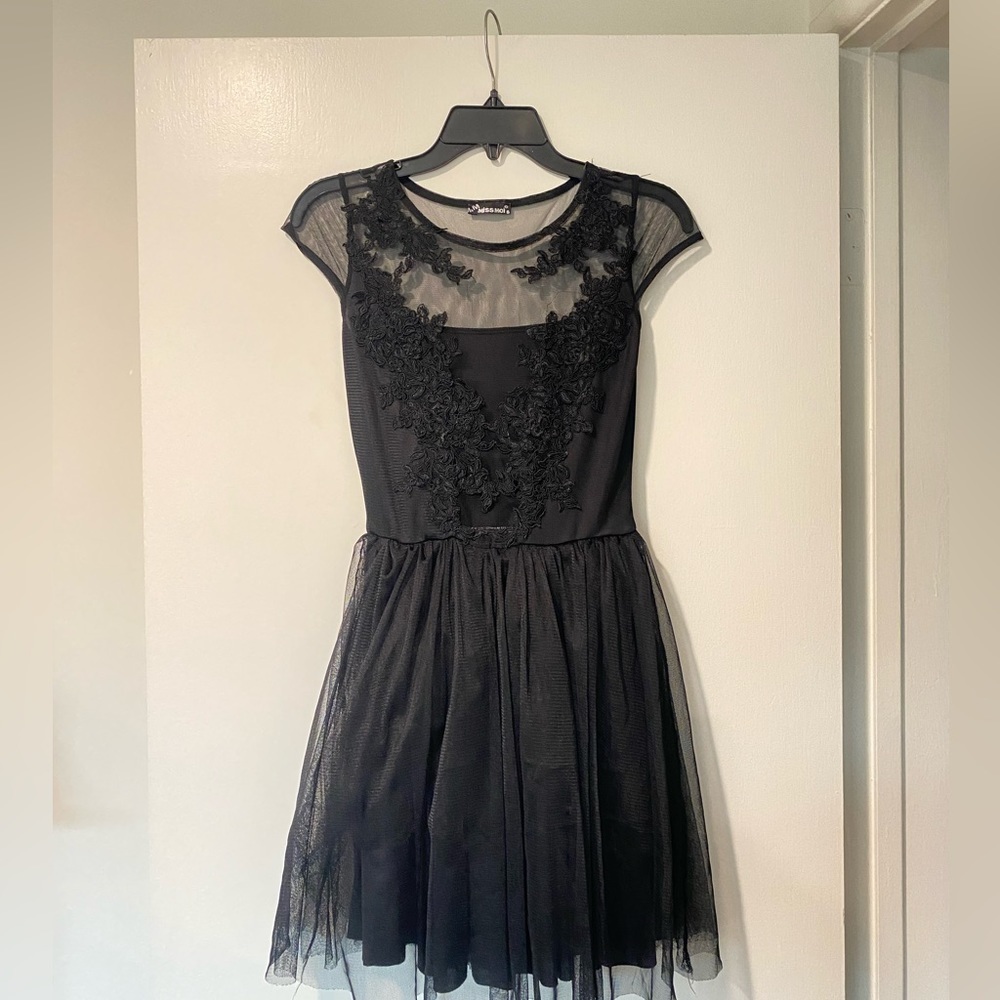 Miss Moi Black Lace dress Size S